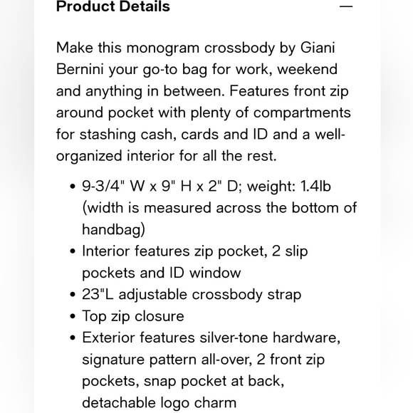 Giani Bernini crossbody bag fall colors brown tan like new - Picture 11 of 11